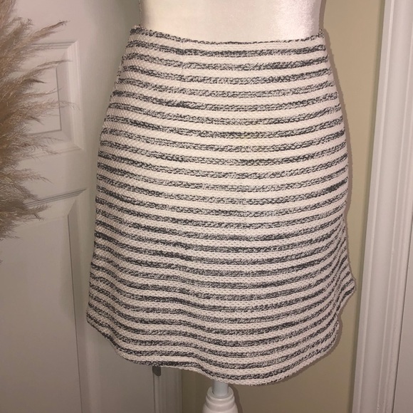 {Bcbgeneration} Striped Zipper Front Skirt - Picture 8 of 9
